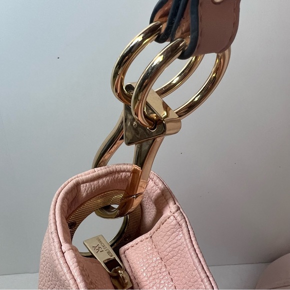 NX Noble Exchange Pink Pebbled Vegan Leather Shoulder Bag - Picture 4 of 13